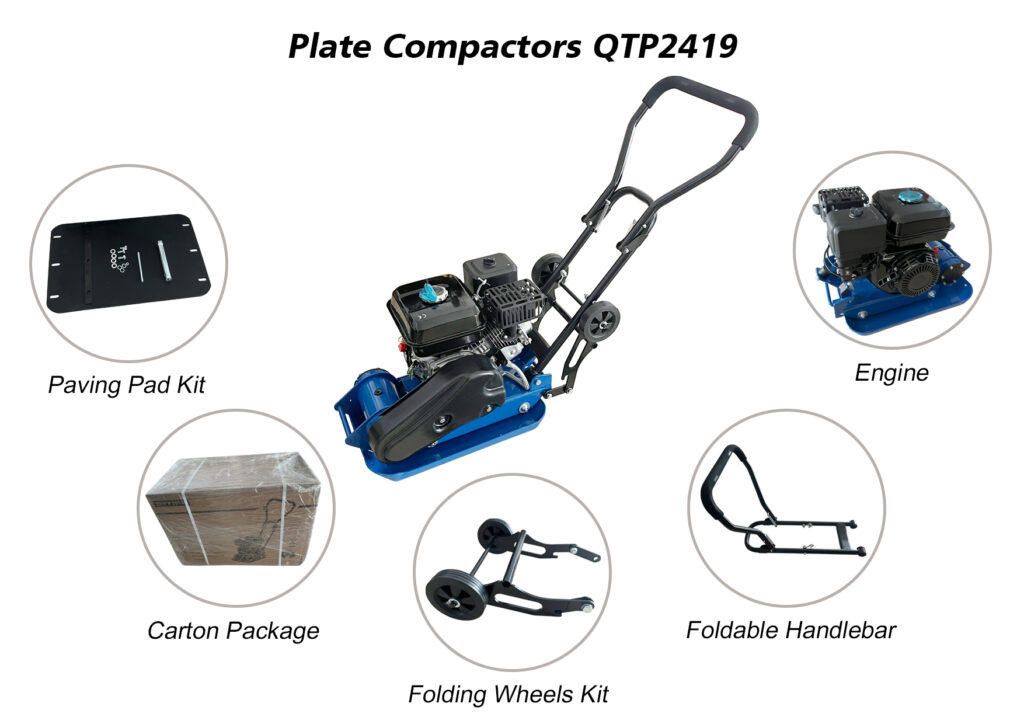 Jackson's powerful plate compactor QTP2419 5 Petrol Compactor Plate